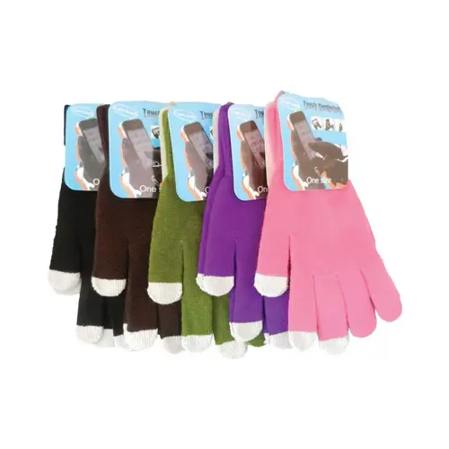 Gloves One Size Fits All Acrylic Texting Assorted Assorted Gloves One Size Fits All Acrylic Texting Assorted Assorted