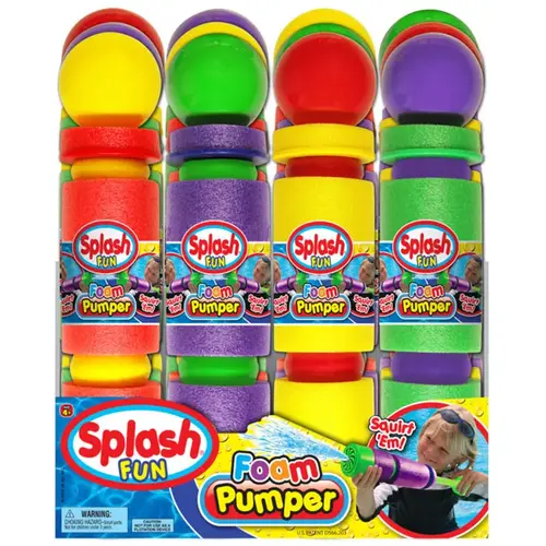 Water Toy Splash Foam Pumper Soft Foam/Plastic Assorted Water Toy Splash Foam Pumper Soft Foam/Plastic Assorted