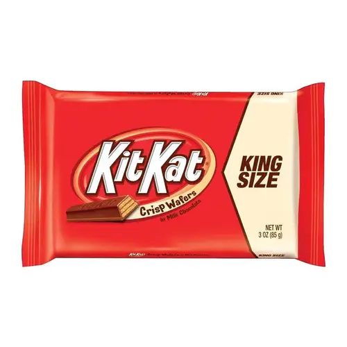 Candy Bar King Size Crisp Wafers in Milk Chocolate 3 oz Candy Bar King Size Crisp Wafers in Milk Chocolate 3 oz