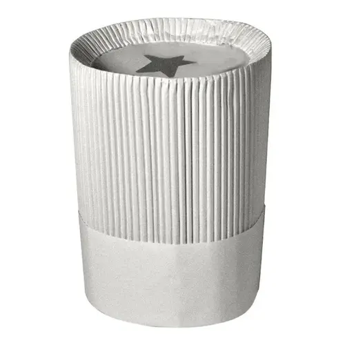 Le Flute Chef Hat 10 IN White Paper Fluted - pack of 12 Le Flute Chef Hat 10 IN White Paper Fluted - pack of 12