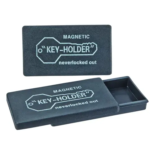 Magnetic Key Box Black Plastic Black Pair