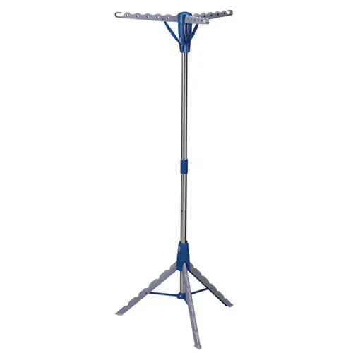 Tripod Clothes Dryer 64.5" H X 26" W X 26" D Metal Tripod Blue/Gray