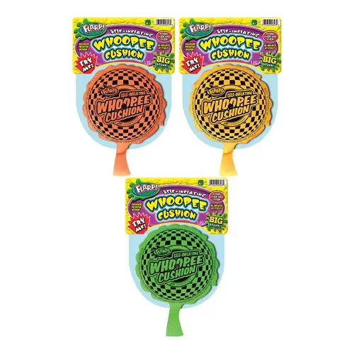 Whoopee Cushion Rubber Assorted 1 pc Assorted - pack of 12 Whoopee Cushion Rubber Assorted 1 pc Assorted - pack of 12